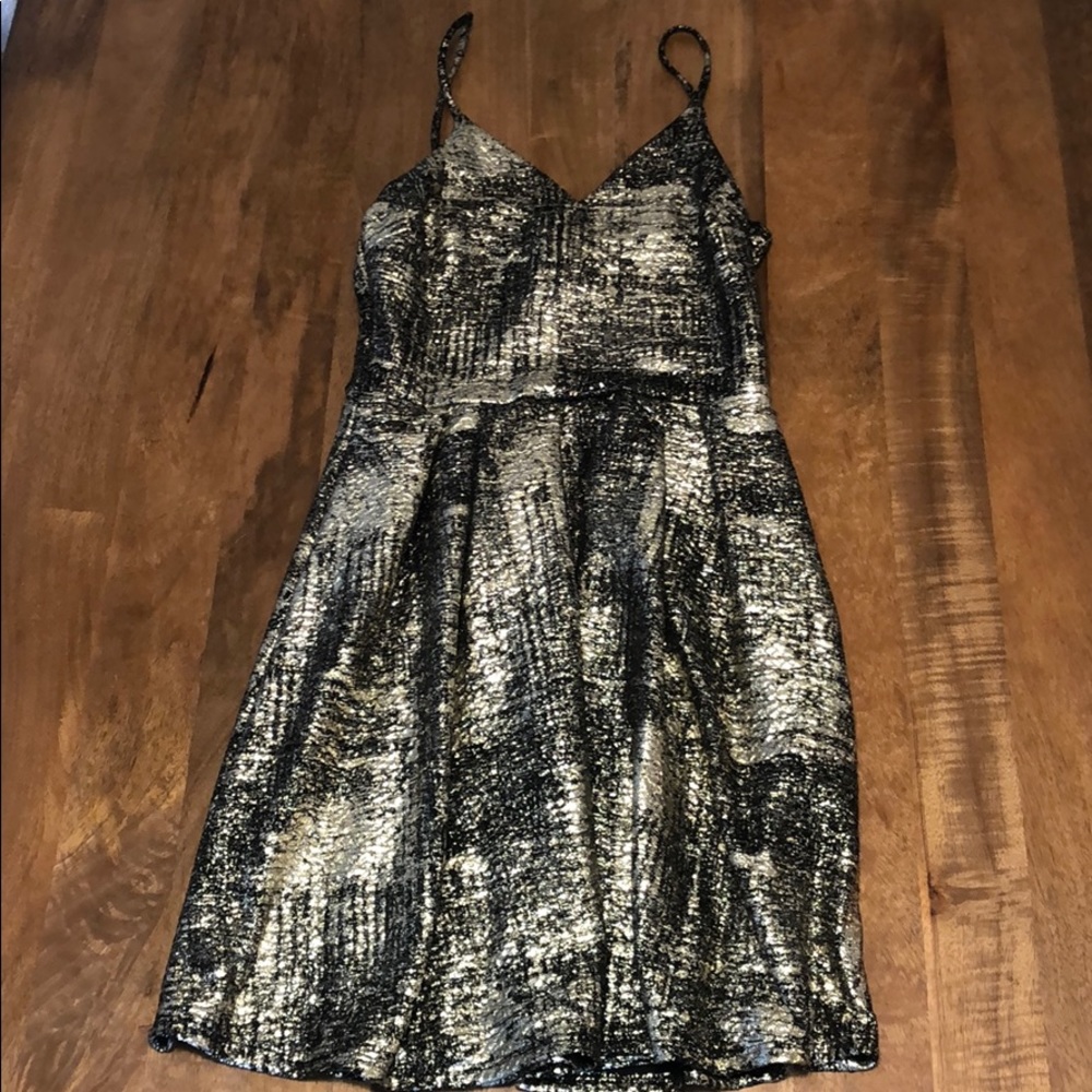 Black and silver party dress